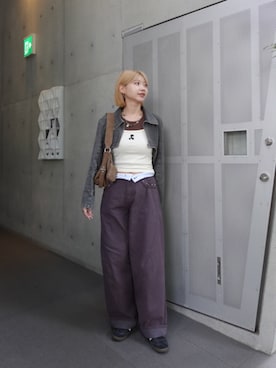 「mline（エムライン）のアイテム」を使った、ayaさん（レディース・160cm）の春コーディネート