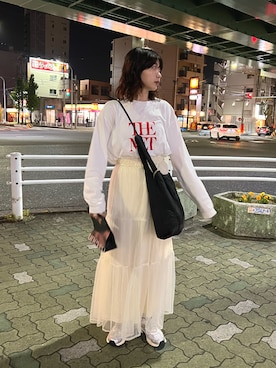 「黒髪」｜ayaさん（レディース・160cm）の春コーディネート