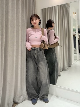 「mline（エムライン）のアイテム」を使った、ayaさん（レディース・160cm）の春コーディネート