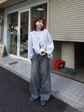 「mline（エムライン）のアイテム」を使った、ayaさん（レディース・160cm）の冬コーディネート