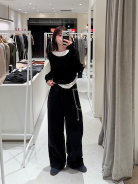 「mline（エムライン）のアイテム」を使った、ayaさん（レディース・160cm）の冬コーディネート