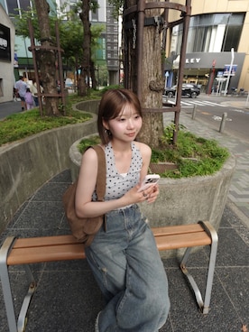 「mline（エムライン）のアイテム」を使った、ayaさん（レディース・160cm）の夏コーディネート