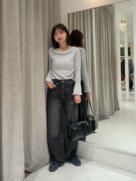 「mline（エムライン）のアイテム」を使った、ayaさん（レディース・160cm）の冬コーディネート