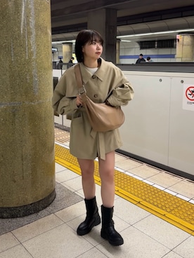 「mline（エムライン）のアイテム」を使った、ayaさん（レディース・160cm）の冬コーディネート