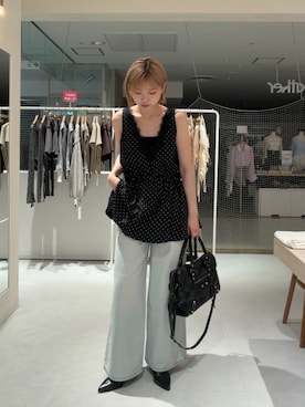 「mline（エムライン）のアイテム」を使った、ayaさん（レディース・160cm）の春コーディネート
