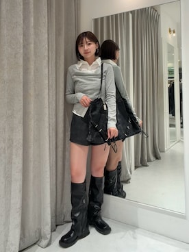 「mline（エムライン）のアイテム」を使った、ayaさん（レディース・160cm）の春コーディネート