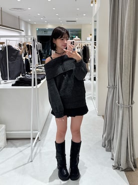 「アイテム（キャミソール）」を使った、ayaさん（レディース・160cm）の秋コーディネート