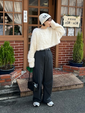 「NEW BALANCE（ニューバランス）のアイテム」を使った、ayaさん（骨格ウェーブ・レディース・160cm）の秋コーディネート