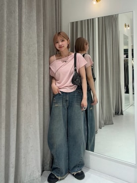 「mline（エムライン）のアイテム」を使った、ayaさん（レディース・160cm）の春コーディネート