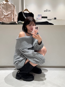 「アイテム（キャミソール）」を使った、ayaさん（レディース・160cm）の秋コーディネート