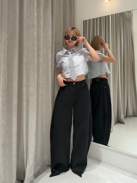 「mline（エムライン）のアイテム」を使った、ayaさん（レディース・160cm）の夏コーディネート