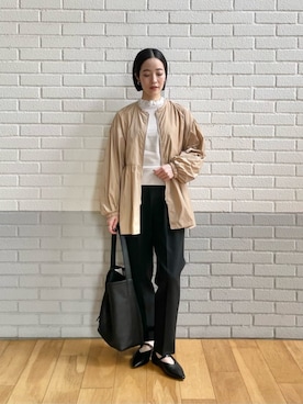 「green label relaxing（グリーンレーベルリラクシング）のアイテム（ブルゾン）」を使った、栗本（kurimoto）さん（レディース・158cm）の秋コーディネート