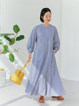 「パーソナルカラー_WINTER」｜「アイテム（ワンピース/ドレス）」を使った、栗本（kurimoto）さん（レディース・158cm）の春コーディネート