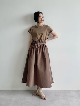 「ビジネス」｜「アイテム（ワンピース/ドレス）」を使った、栗本（kurimoto）さん（レディース・158cm）の夏コーディネート