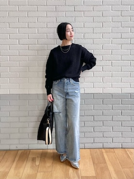 「ベーシック/トラッド」｜「アイテム（その他）」を使った、栗本（kurimoto）さん（レディース・158cm）の冬コーディネート