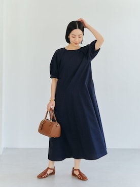 「ビジネススタイル」｜「アイテム（ワンピース/ドレス）」を使った、栗本（kurimoto）さん（レディース・158cm）の春コーディネート