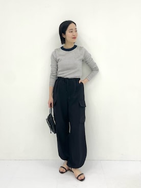 「パーソナルカラー_WINTER」｜栗本（kurimoto）さん（レディース・158cm）の夏コーディネート