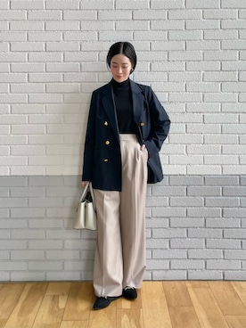 「MARCO BIANCHINI（マルコビアンチーニ）のアイテム」を使った、栗本（kurimoto）さん（レディース・158cm）の秋コーディネート