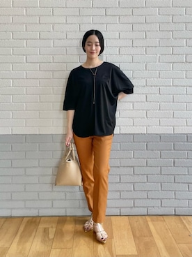 「ビジネス」｜「アイテム（サンダル）」を使った、栗本（kurimoto）さん（レディース・158cm）の夏コーディネート