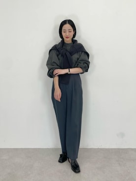 「パーソナルカラー_WINTER」｜栗本（kurimoto）さん（レディース・158cm）の秋コーディネート