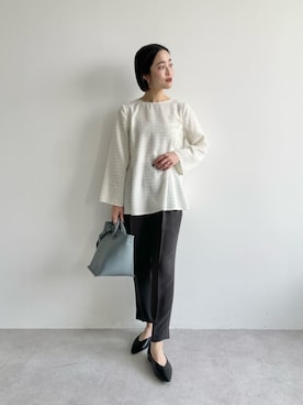 「パーソナルカラー_WINTER」｜栗本（kurimoto）さん（レディース・158cm）の夏コーディネート