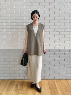 「パーソナルカラー_WINTER」｜栗本（kurimoto）さん（レディース・158cm）の夏コーディネート