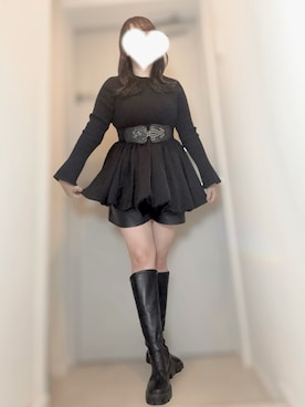 「FUN（ファン）のアイテム」を使った、︎✿chama︎✿さん（レディース・159cm）の冬コーディネート