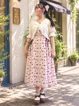 「Honeys（ハニーズ）のアイテム」を使った、︎✿chama︎✿さん（レディース・159cm）の夏コーディネート