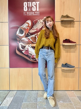 「Clarks Originals（クラークスオリジナルズ）のアイテム（ブーツ）」を使った、alolceさん（レディース・160cm）の冬コーディネート
