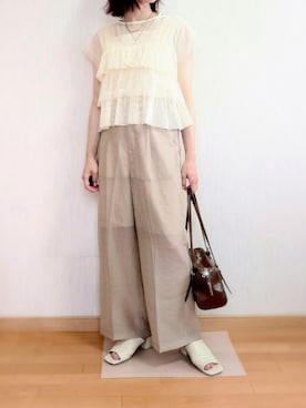 「hinari（ヒナリ）のアイテム」を使った、: )さん（レディース・149cm）の夏コーディネート