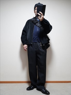 「アイテム（ピアス（片耳用））」を使った、宣さん（メンズ・168cm・50代）の秋コーディネート