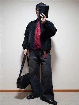 「アイテム（ピアス（片耳用））」を使った、宣さん（メンズ・168cm）の冬コーディネート