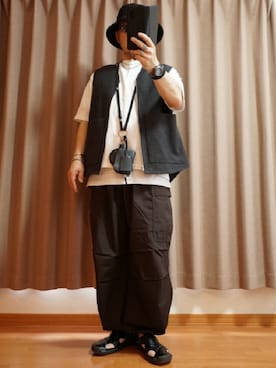 「アイテム（ピアス（両耳用））」を使った、宣さん（メンズ・168cm）の夏コーディネート