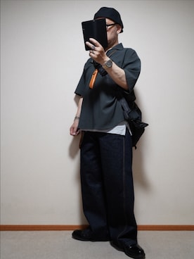 「アイテム（ブレスレット）」を使った、宣さん（メンズ・168cm・50代）の夏コーディネート
