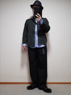 「アイテム（ボディバッグ/ウエストポーチ）」を使った、宣さん（メンズ・168cm）の秋コーディネート
