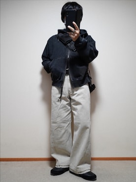 「アイテム（財布/小物）」を使った、宣さん（メンズ・168cm・50代）の秋コーディネート