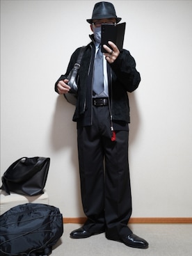 「999.9（フォーナインズ）のアイテム」を使った、宣さん（メンズ・168cm）の春コーディネート