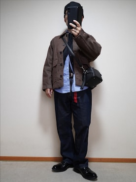 「アイテム（キーケース/キーアクセサリー）」を使った、宣さん（メンズ・168cm・50代）の秋コーディネート