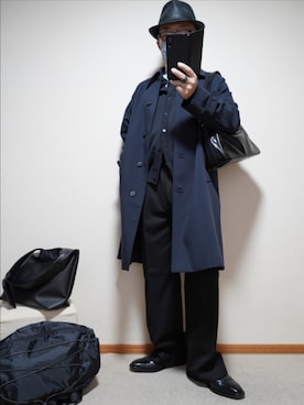 「999.9（フォーナインズ）のアイテム」を使った、宣さん（メンズ・168cm）の春コーディネート