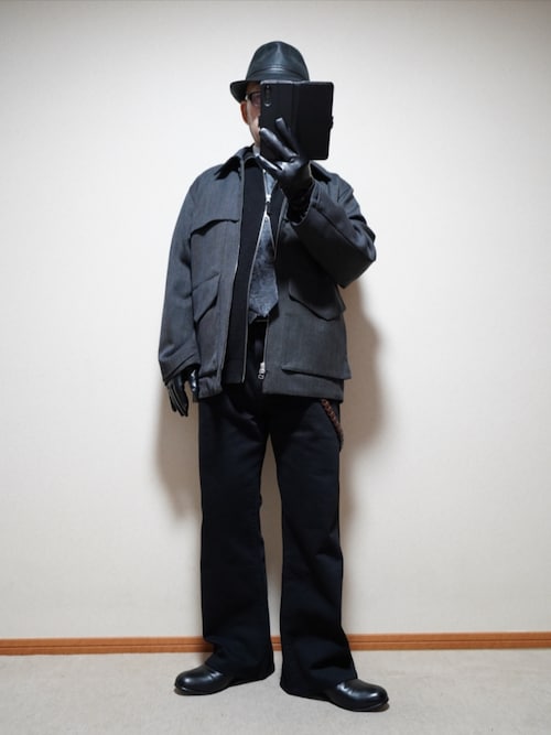 ジャケット・アウター LIDNM VINTAGE GABA CRUISER LIDNM（リドム）の「VINTAGE GABA CRUISER（ブルゾン）」 - WEAR