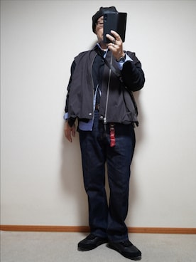 「アイテム（ジャケット/アウター）」を使った、宣さん（メンズ・168cm・50代）の秋コーディネート