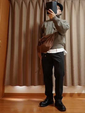 「アイテム（ピアス（片耳用））」を使った、宣さん（メンズ・168cm）の秋コーディネート
