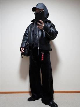 「999.9（フォーナインズ）のアイテム」を使った、宣さん（メンズ・168cm）の冬コーディネート