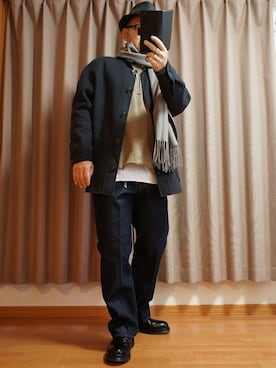 「マーチン」｜「アイテム（ジャケット/アウター）」を使った、宣さん（メンズ・168cm）の秋コーディネート