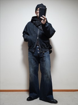 「アイテム（アクセサリー）」を使った、宣さん（メンズ・168cm・50代）の冬コーディネート