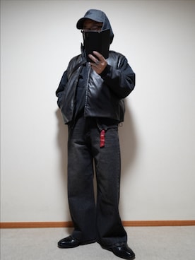 「999.9（フォーナインズ）のアイテム」を使った、宣さん（メンズ・168cm）の冬コーディネート