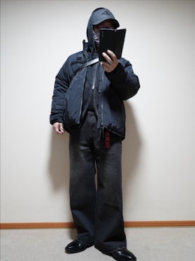 「no brand（ノーブランド）のアイテム」を使った、宣さん（メンズ・168cm）の冬コーディネート