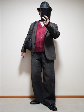 「アイテム（アクセサリー）」を使った、宣さん（メンズ・168cm・50代）の秋コーディネート