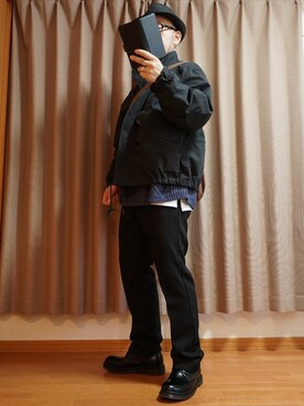 「アイテム（ピアス（片耳用））」を使った、宣さん（メンズ・168cm）の秋コーディネート