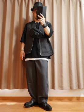 「アイテム（ピアス（片耳用））」を使った、宣さん（メンズ・168cm）の夏コーディネート